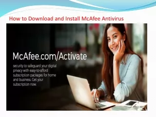 how to download and install mcafee antivirus
