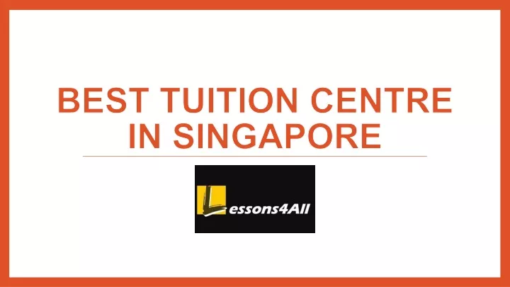 best tuition centre in singapore