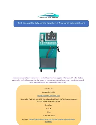 awesome industrial com is a renowned coolant