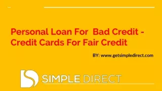 Credit cards For Fair credit- loans with no credit check