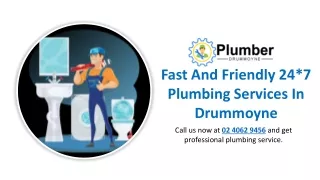 Fast And Friendly 24*7 Plumbing Services In Drummoyne
