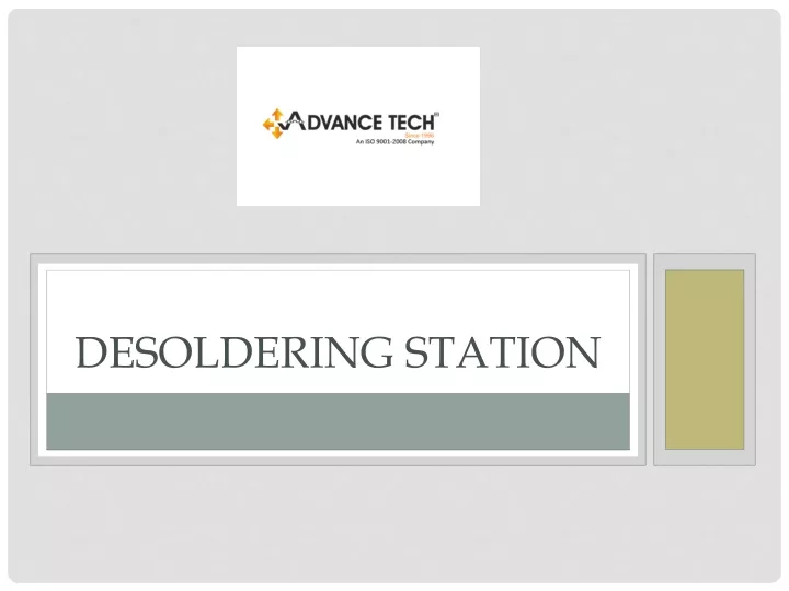 desoldering station