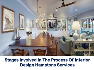 stages involved in the process of interior design