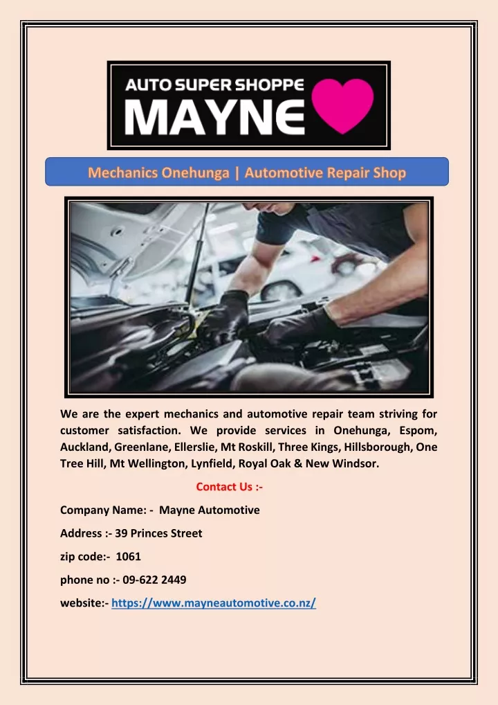 we are the expert mechanics and automotive repair