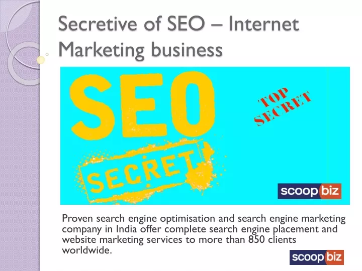 secretive of seo internet marketing business