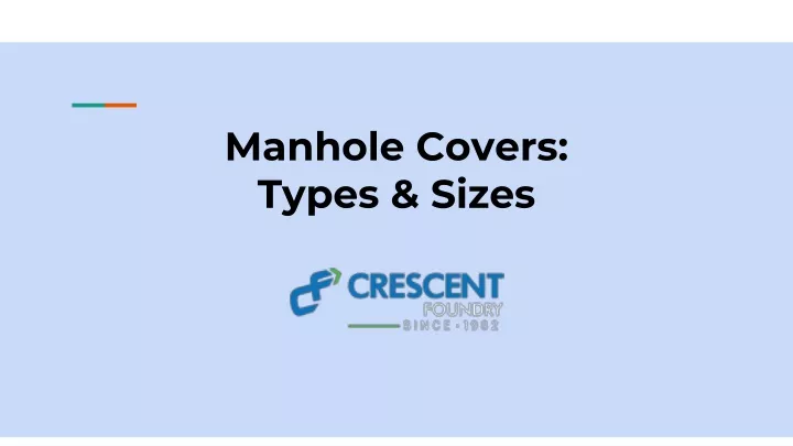 manhole covers types sizes