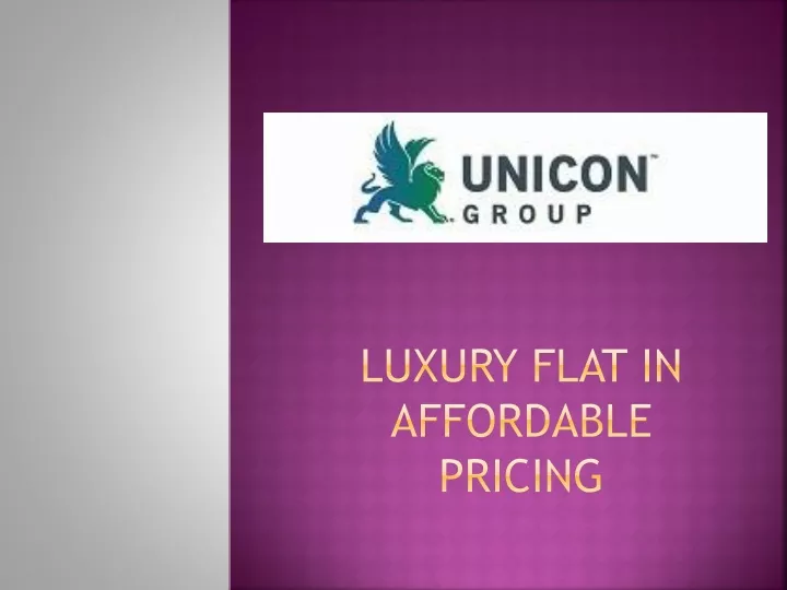 luxury flat in affordable pricing