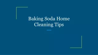 baking soda home cleaning tips