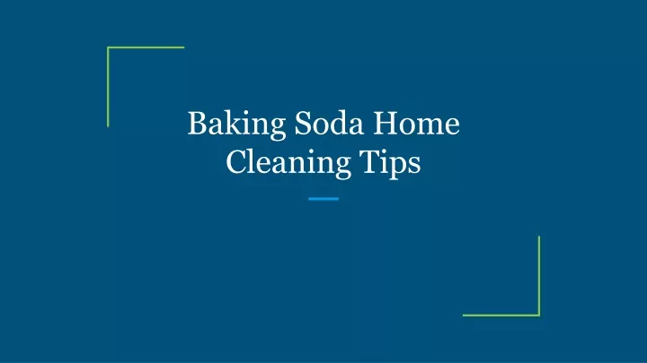 baking soda home cleaning tips