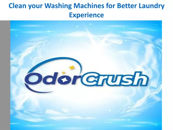 clean your washing machines for better laundry