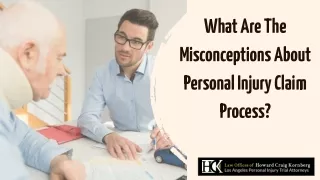 what are the misconceptions about personal injury