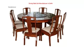Modular Dining Table Set Manufacturer in Delhi