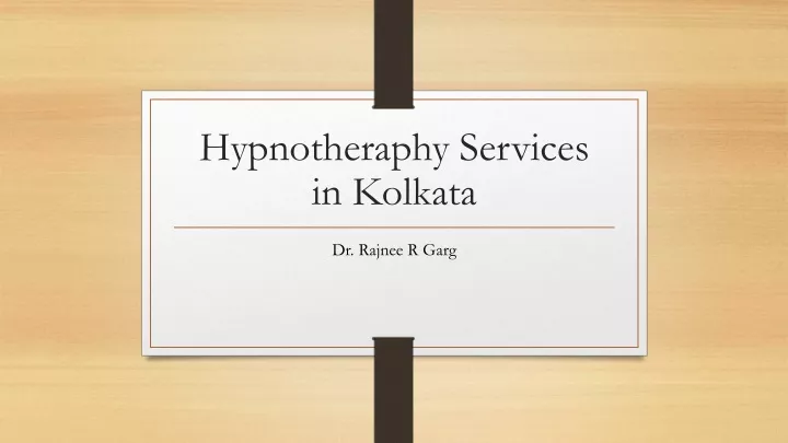 hypnotheraphy services in kolkata