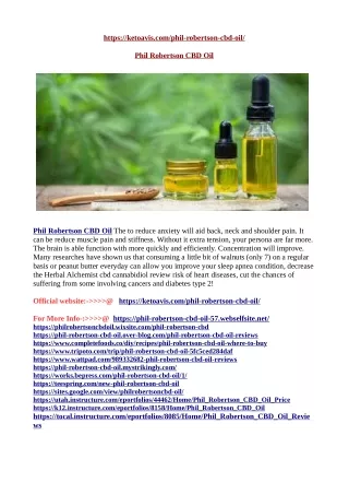 Phil Robertson CBD Oil Where to buy