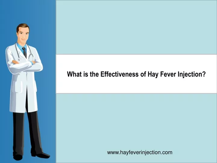 what is the effectiveness of hay fever injection