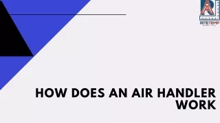 How does an air handler work