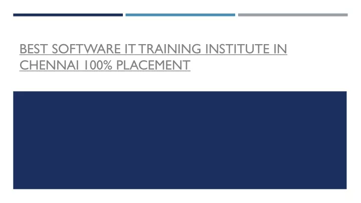best software it training institute in chennai 100 placement