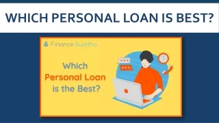 Which Personal Loan is the Best?