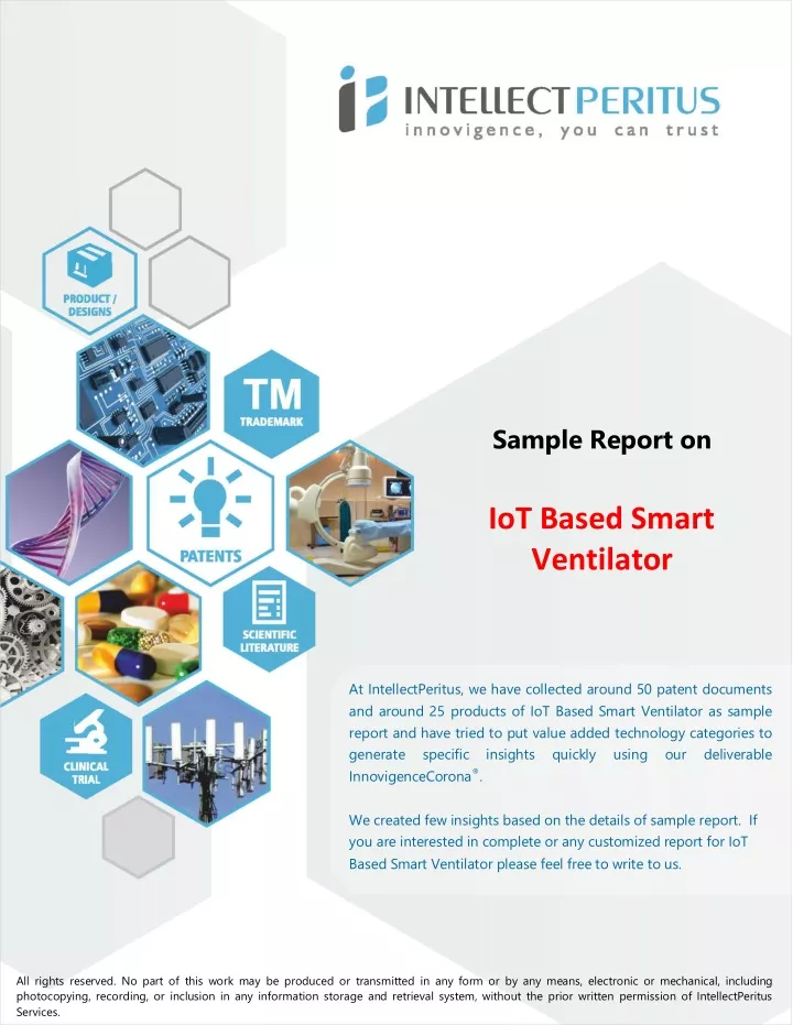 sample report on iot based smart ventilator
