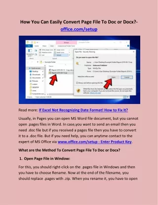 how you can easily convert page file