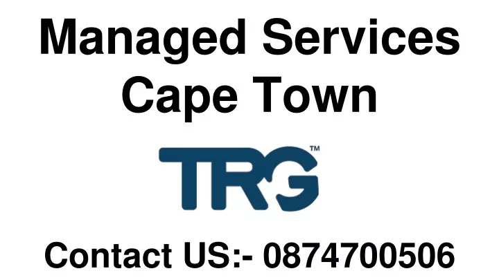 managed services cape town