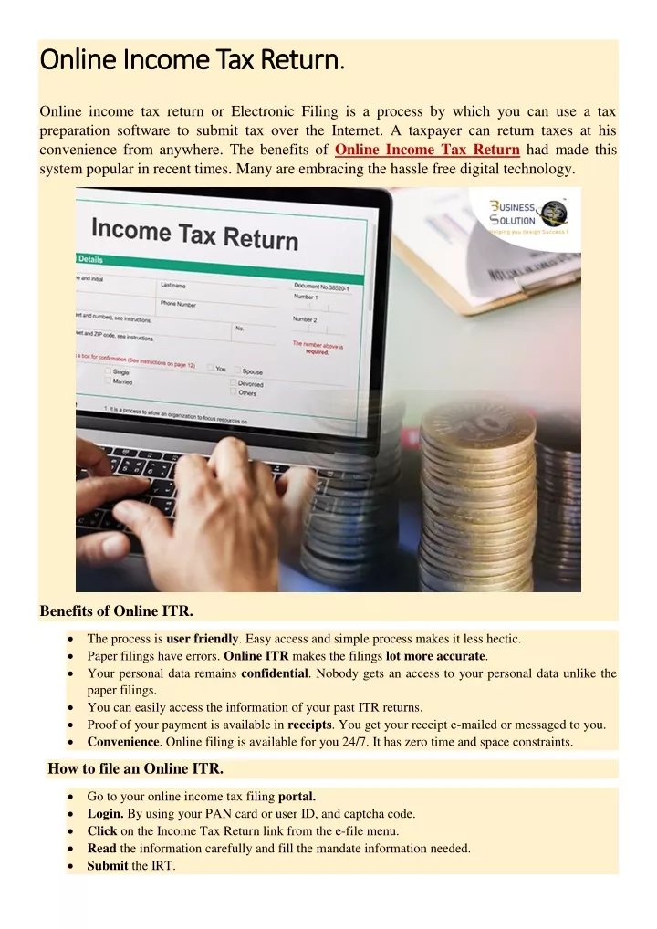 online income tax return online income tax return