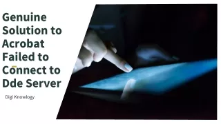 genuine solution to acrobat failed to connect to dde server