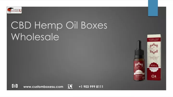 cbd hemp oil boxes wholesale