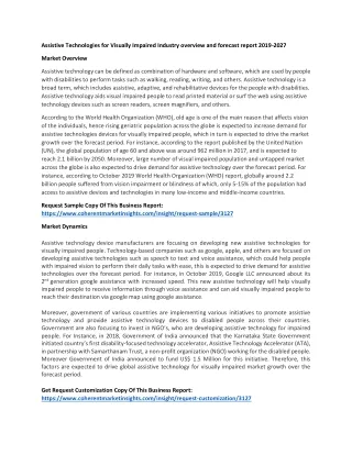 assistive technologies for visually impaired