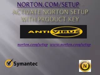 Norton.com/setup - Activate Norton Setup with Product Key