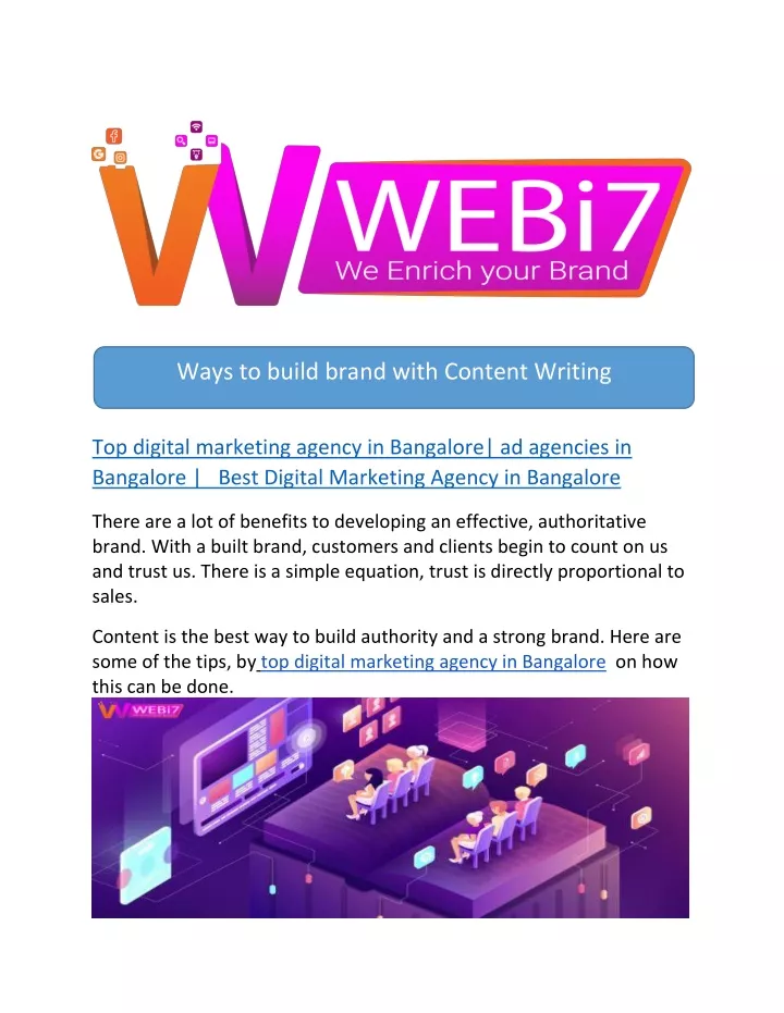 ways to build brand with content writing