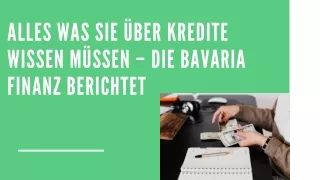 What Should I Know Before Getting a Loan?- Bavaria Finanz Service