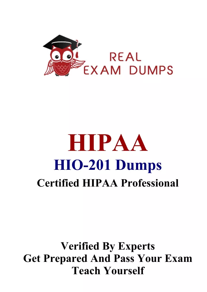 hipaa hio 201 dumps certified hipaa professional