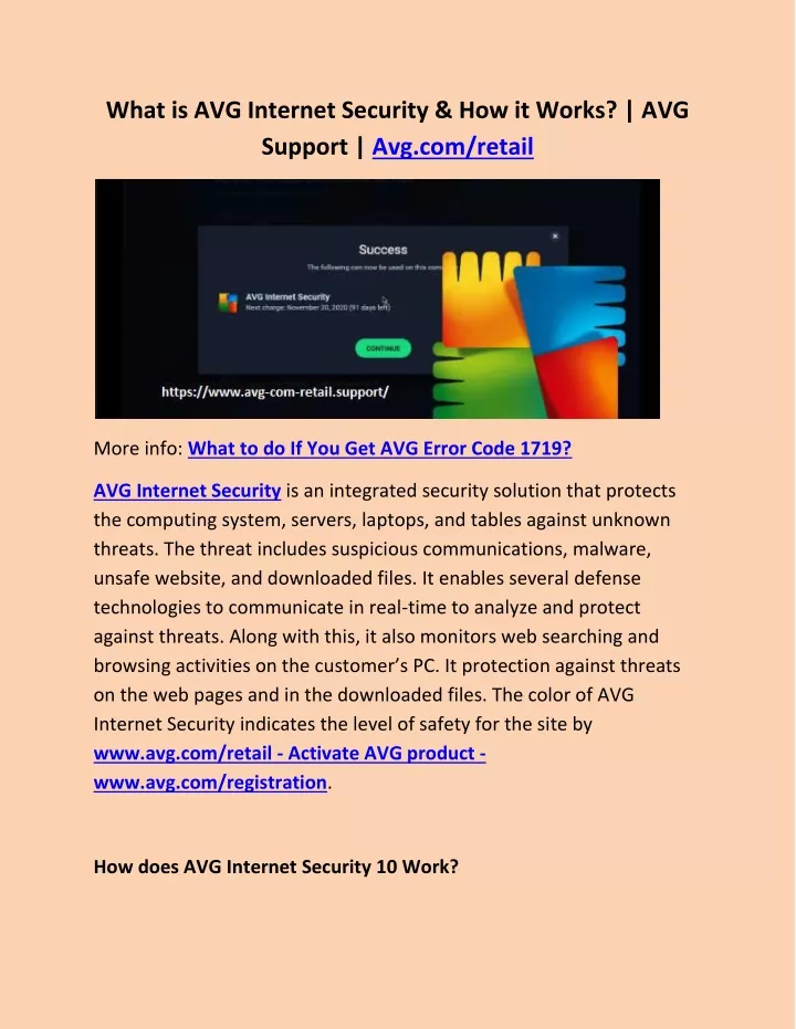 what is avg internet security how it works