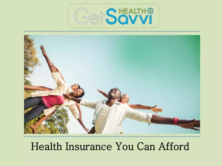 health insurance you can afford