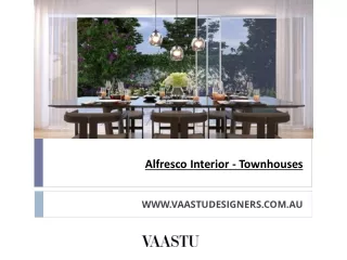 alfresco interior townhouses