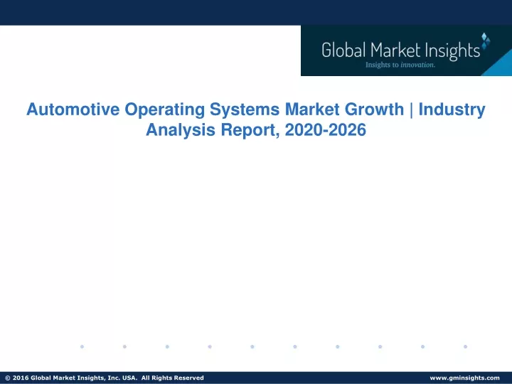 automotive operating systems market growth