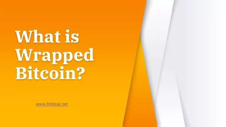 what is wrapped bitcoin