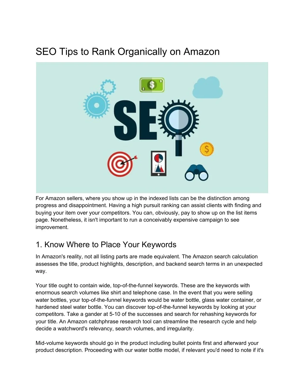 PPT - SEO Tips to Rank Organically on Amazon PowerPoint Presentation ...