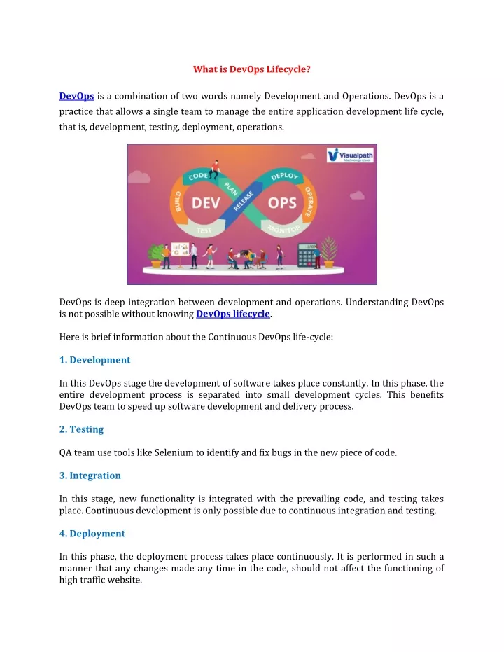 what is devops lifecycle