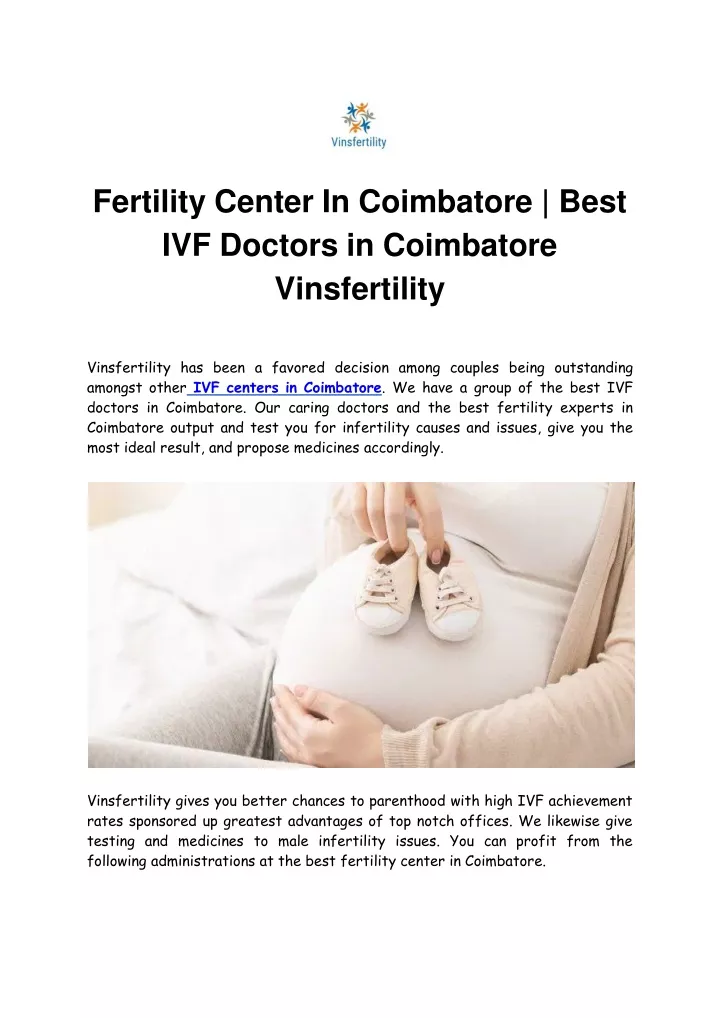 fertility center in coimbatore best ivf doctors in coimbatore vinsfertility