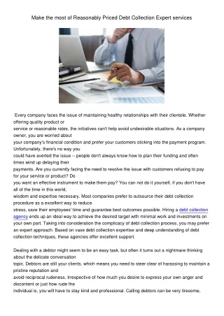 make the most of reasonably priced debt