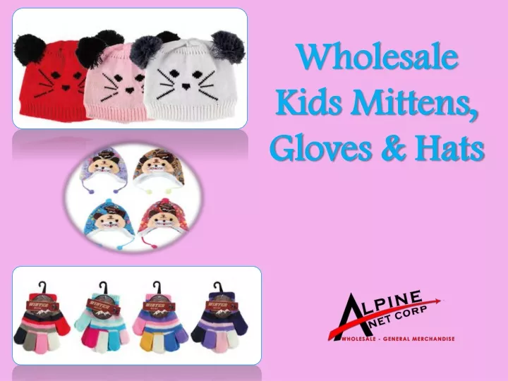 wholesale kids mittens gloves hats