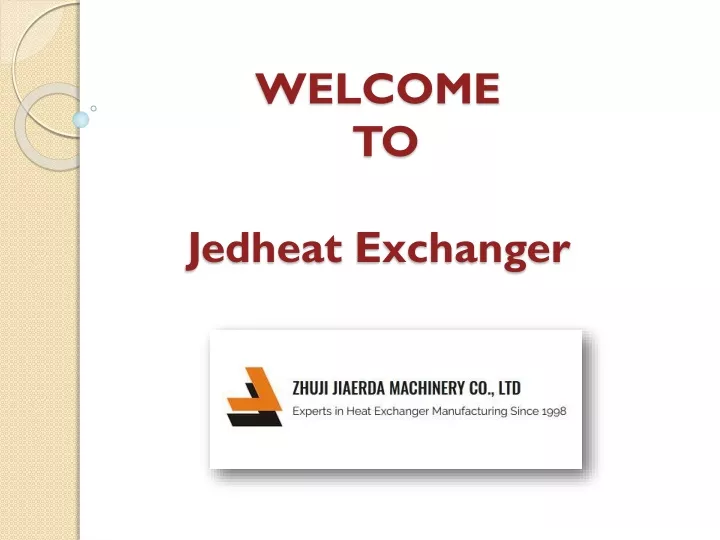 welcome to jedheat exchanger