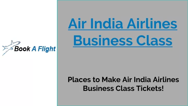 air india airlines business class