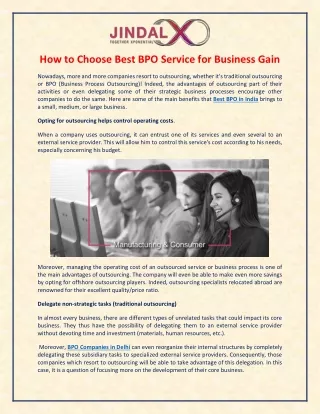 Choose BPO Companies in Delhi for Business Gain