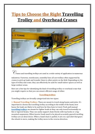tips to choose the right travelling trolley