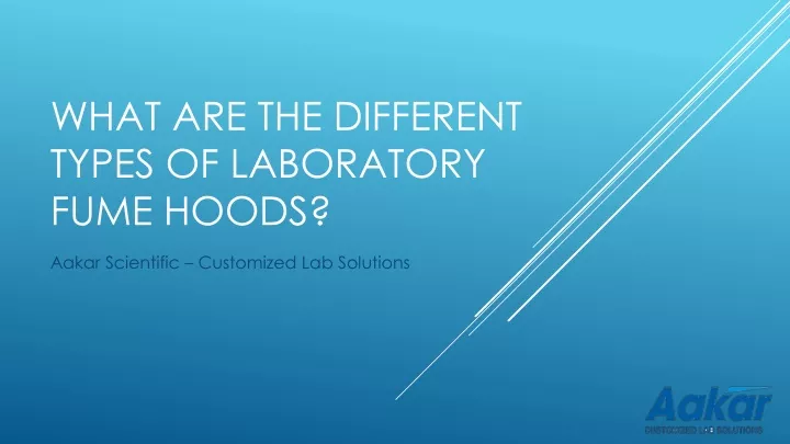 what are the different types of laboratory fume hoods
