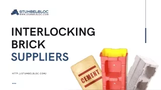 Interlocking Brick Suppliers