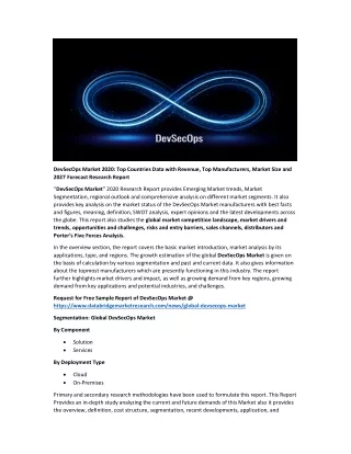 devsecops market 2020 top countries data with